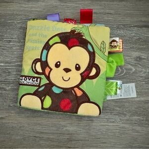 JJ OVCE Taggies Dazzle Dots Soft Plush Krinkle Book